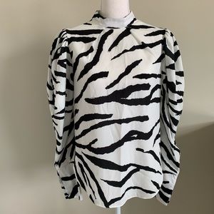 Stunning Asos Zebra Print Blouse Sz 4